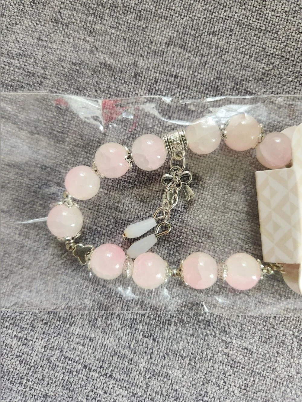 D'Bello Accessories Pink Beaded Bracelet